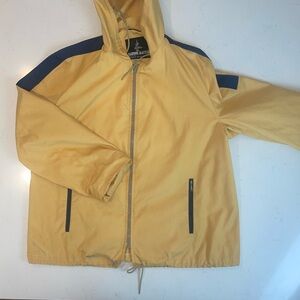 Vintage Harbor Master Rain Slicker Coat Yellow Jacket made in USA size46R